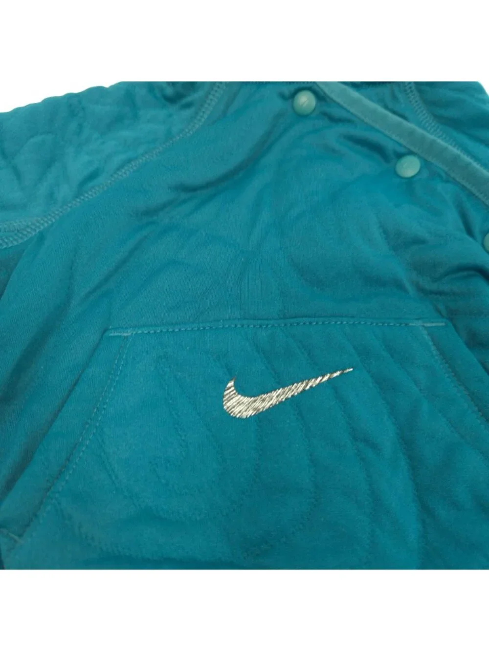 Nike Ready, Snap Jacket & Pants Set Hooded Teal 2 Piece Quilted Baby Size 12M